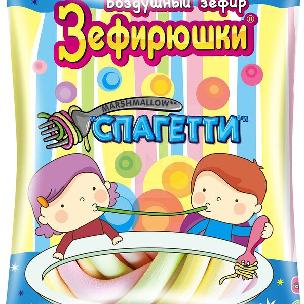 Зефир воздушный Зефирюшки Спагетти 80г