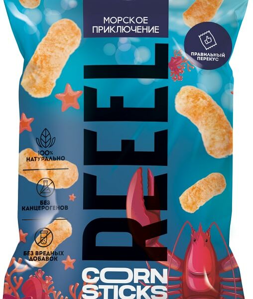 Палочки кукурузные Reeel соленые Лобстер 45г