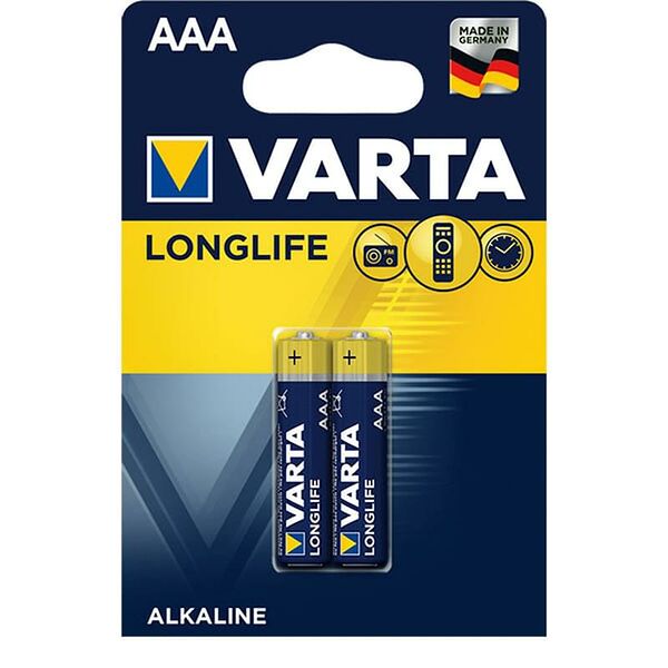 Батарейка AAA 2шт Varta Longlife Extra Micro (0001-4103-101-412)