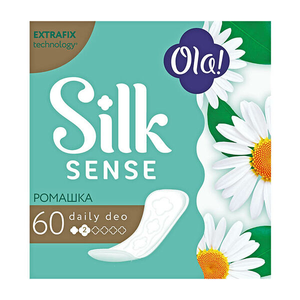 Прокладки ежедневные Ola! Silk Sense Daily Deo Солнечная ромашка, 60 шт