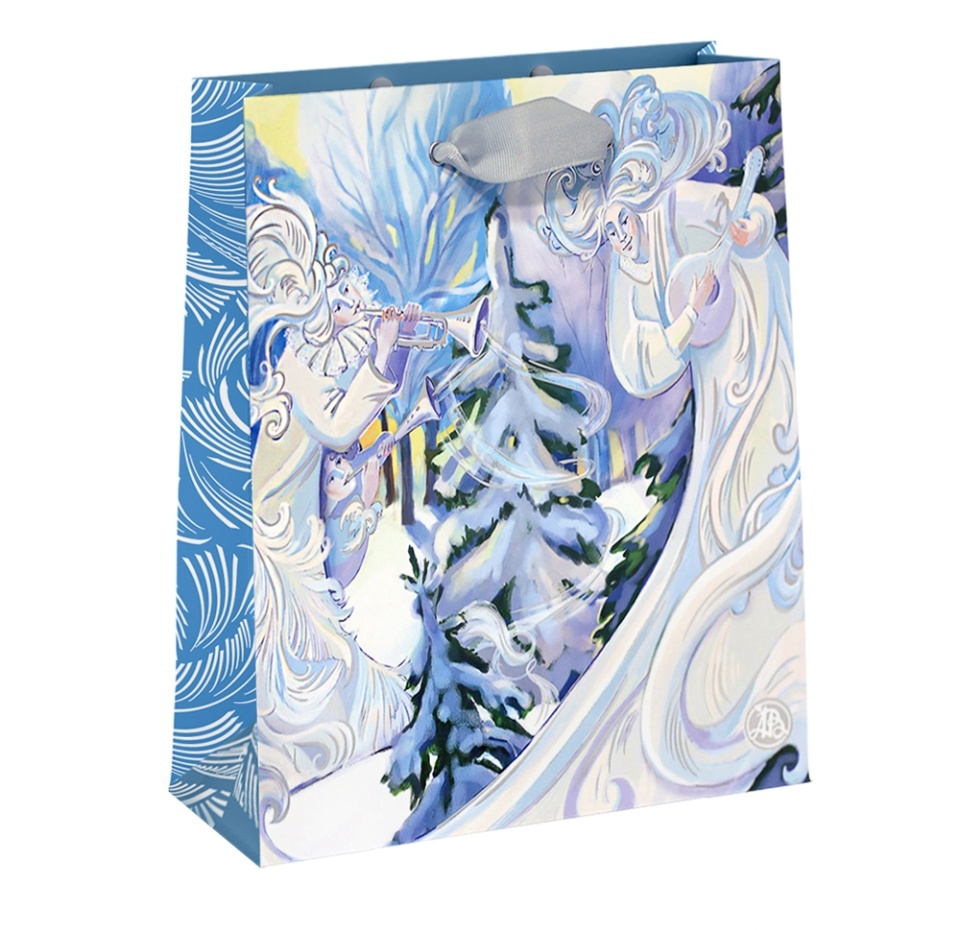 

Пакет подарочный «Азбука Вкуса» «Зимний лес» 25x25x9см бумажный, Россия