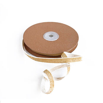 Лента бархатная с глиттером Paperie в катушке Gold Glitter&Velvet (длина 10 м ширина 10 мм)