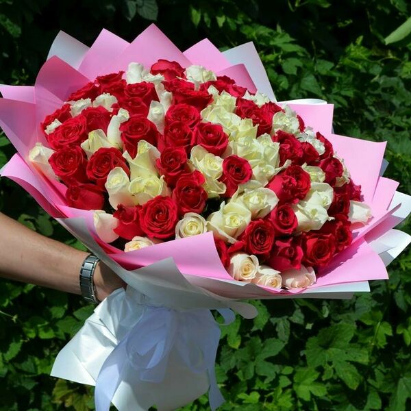 101 роза микс 