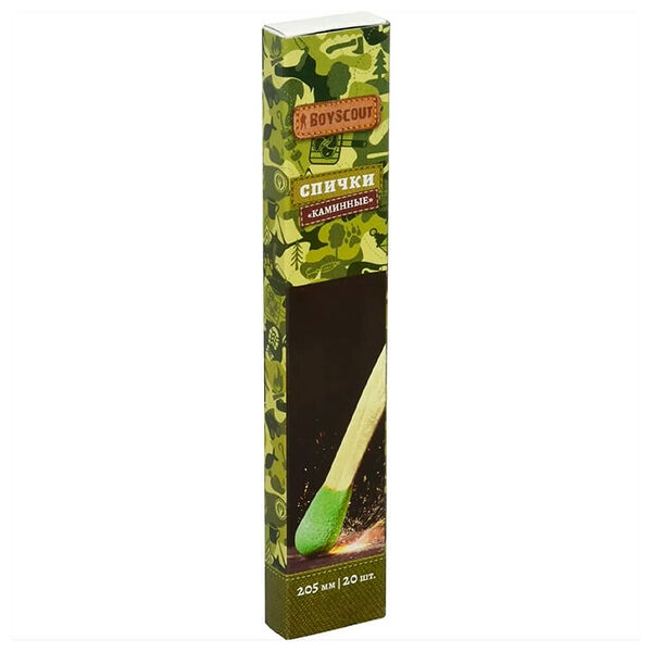 Спички каминные 20шт 20,5см бойскаут 61030