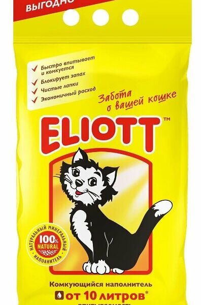 Комкующийся наполнитель Eliott минеральный