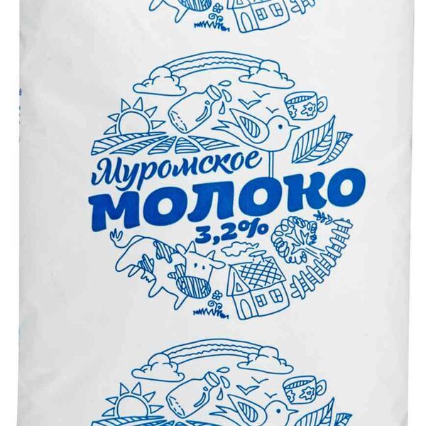 Молоко пастеризованное Муромское 3,2%