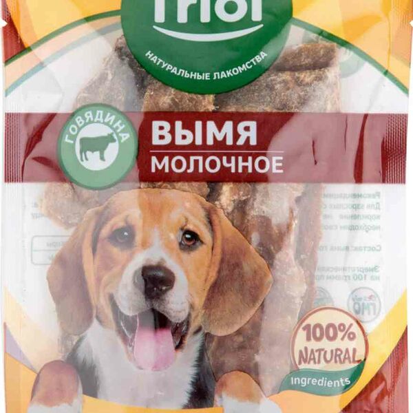 Лакомство для собак Triol Вымя говяжье молочное