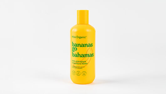 Гель для душа `MISS ORGANIC` гладкость кожи с AHA-кислотами и экстрактом банана 290 мл