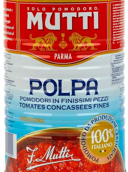 Томаты Mutti Мелконарезанные 4.05кг