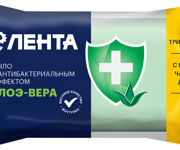 Туалетное мыло Лента Алоэ-вера с антибактериальным эффектом