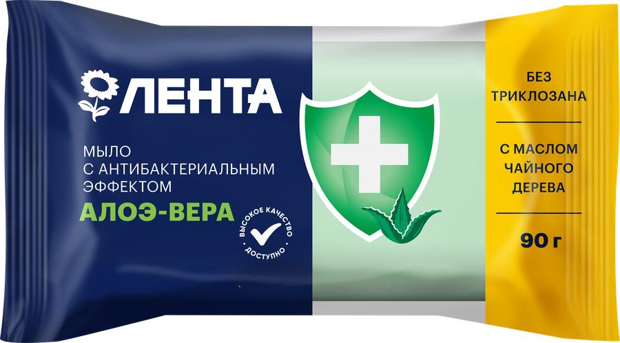 

Туалетное мыло Лента Алоэ-вера с антибактериальным эффектом