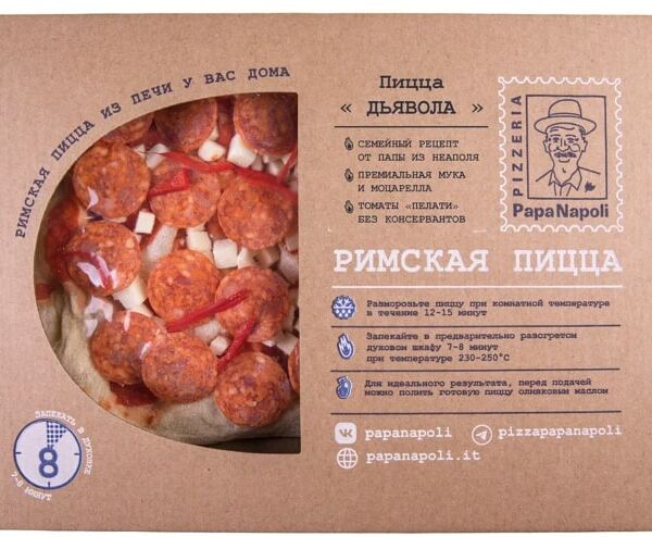 Пицца Papa Napoli Римская Дьявола 380г