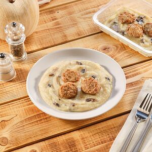 Фрикадельки Рестория Шеф в грибном соусе с картофельным пюре 250г