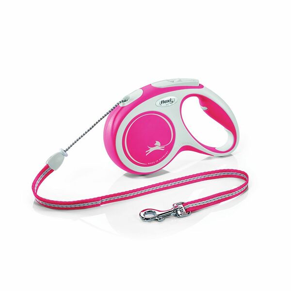 Flexi рулетка New Line Comfort M до 20 кг (5 м трос) Красный