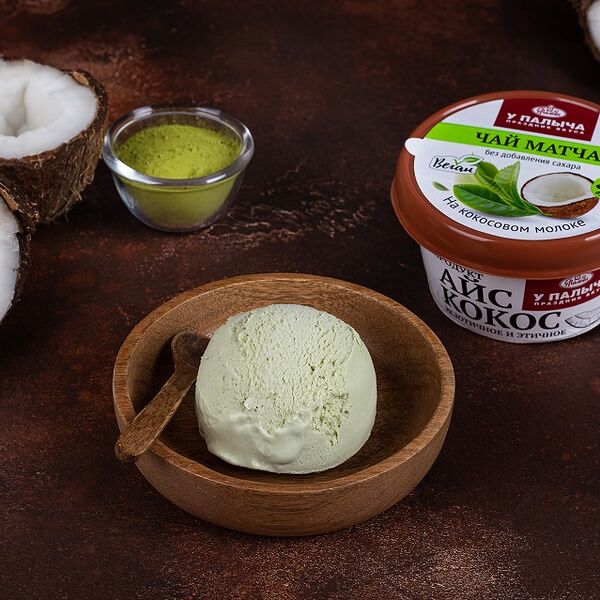 Кокосовое мороженое Айс кокос с чаем матча 100 г