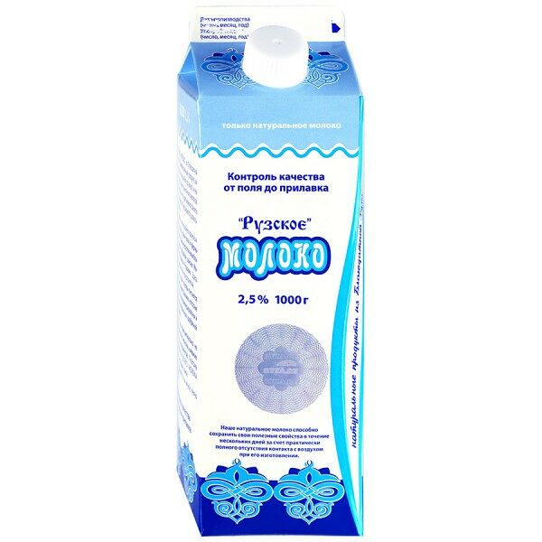 Молоко пастеризованное Рузское молоко 2,5%
