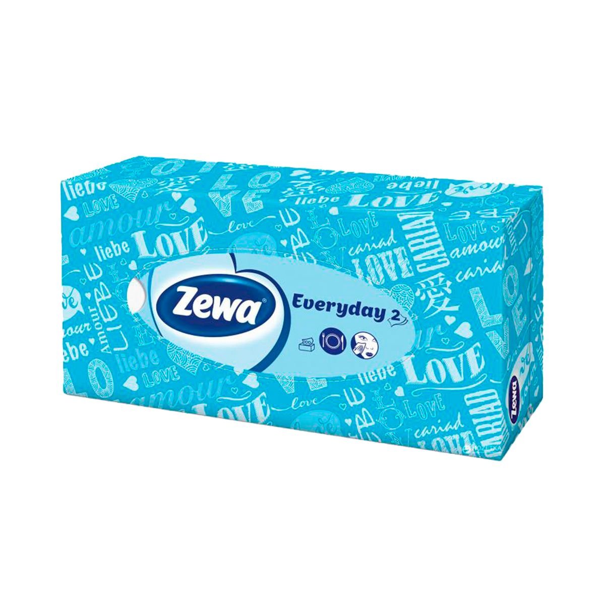 

Салфетки бумажные Zewa Everyday 100 шт дизайн упаковки в ассортименте