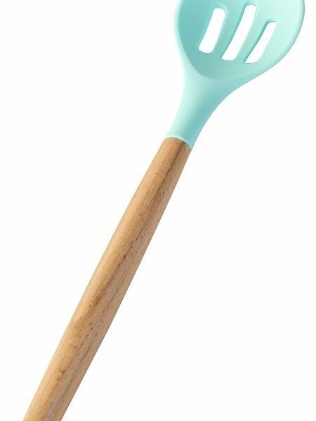 Ложка с прорезями Tiffany с ручкой бук мятный