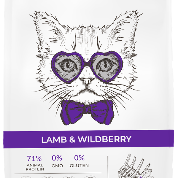 Best Dinner Adult Sterilised сухой корм для стерилизованных кошек с чувствительным пищеварением Ягненок и ягоды