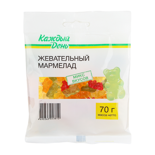 Мармелад жевательный Каждый День Мишки, 70 г