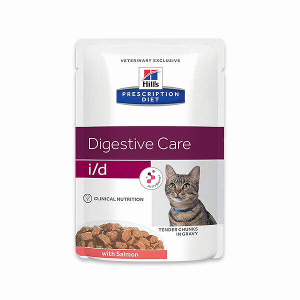 Влажный корм Hill's Prescription Diet i/d Digestive Care для кошек диета для ЖКТ, лосось 85г