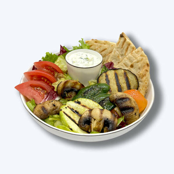 Грик Боул с овощами на гриле