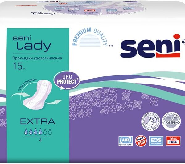 Прокладки Seni Lady Extra урологические 15шт