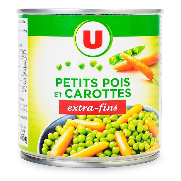 Горошек Sistem U с морковью консервированные