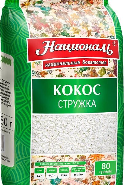 Кокосовая стружка Националь 80г