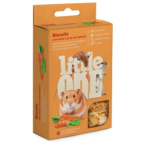Лакомство для грызунов Little One с морковью и шпинатом 35 г