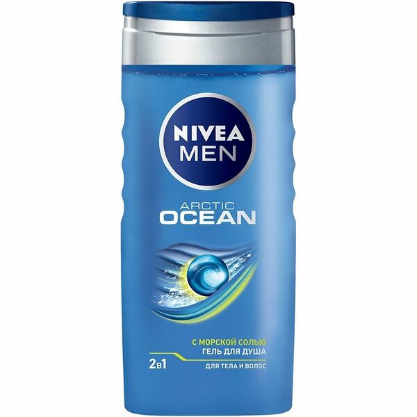 Гель Nivea Men для душа Arctic Ocean 2в1, 250 мл