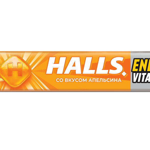 Карамель леденцовая Halls с витамином С апельсин 25 г