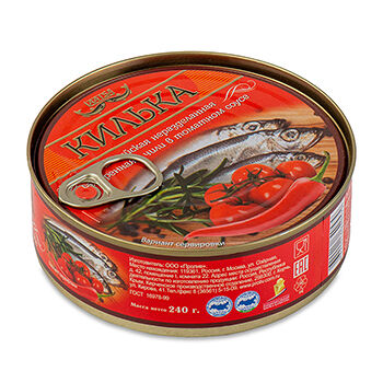 Килька LAATSA обжаренная в томатном соусе с чили