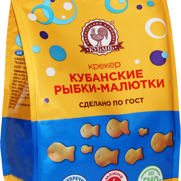Крекер КОМБИНАТ КУБАНЬ Кубанские рыбки-малютки, 200г