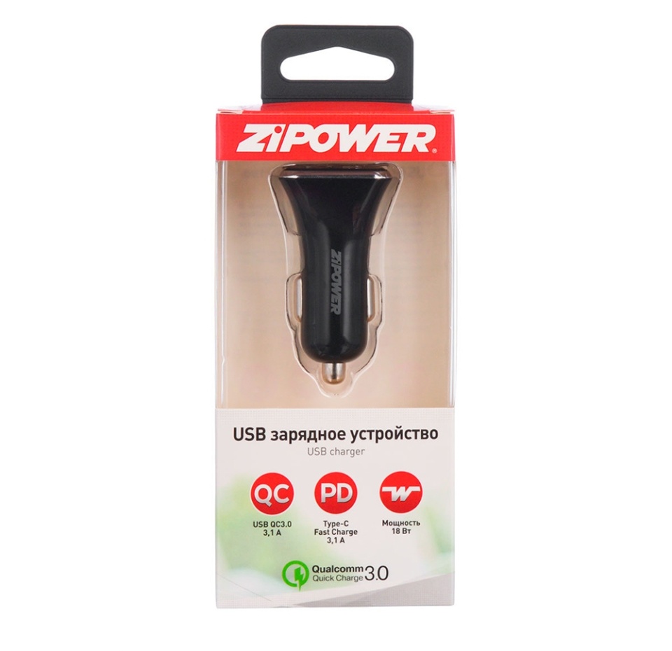 

Зарядное устройство USB Zipower USB Car charger, Китай