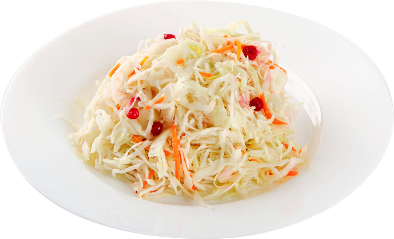 

Капуста маринованная с морковью и брусникой вес до 200г