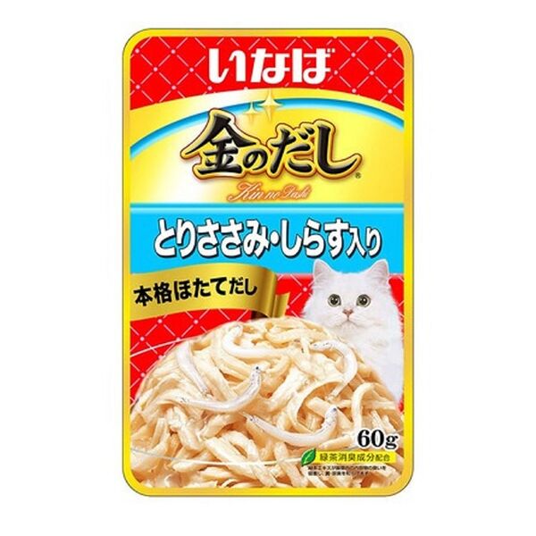 Влажный корм для кошек Inaba Kinnodashi Куриное филе с мальками ширасу