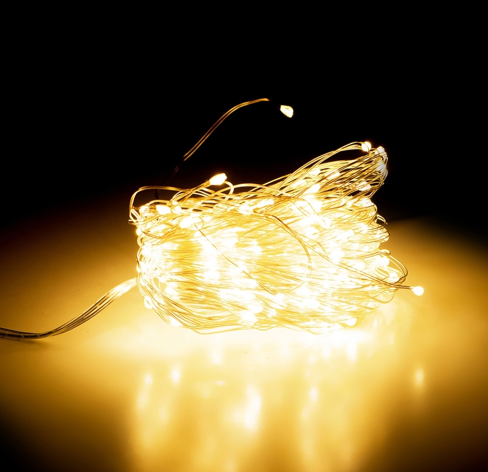 

Электрогирлянда связка из гирлянд классический белый свет 240led, 1200 см