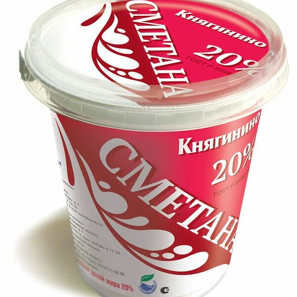 Сметана Княгининское Молоко, 20%