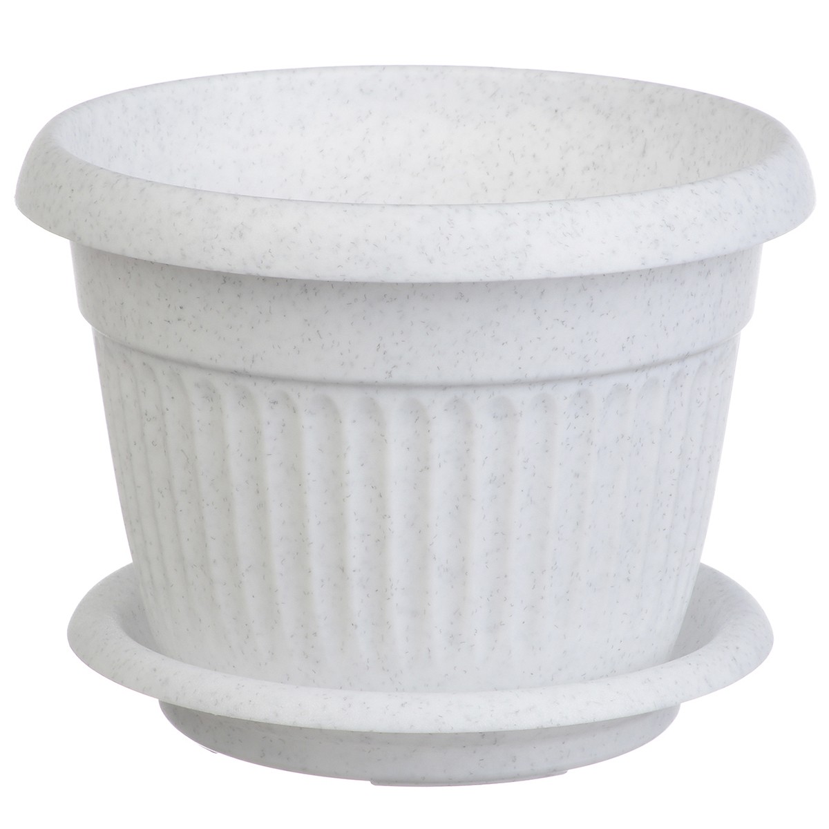 

Кашпо Ливия с поддоном, 200 мм, 2,8 л, пластик, мраморный