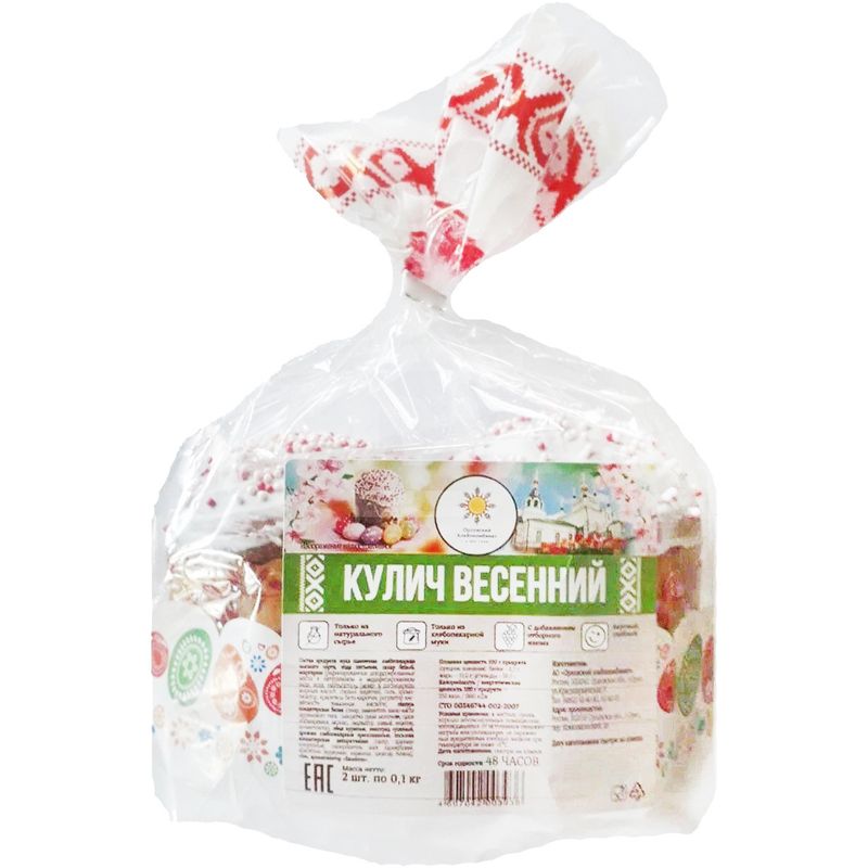

Кулич Орловский хлебокомбинат Весенний 200 г