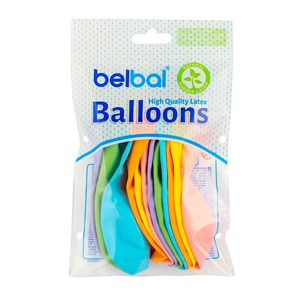 Набор шаров «Пастель ассорти», Belbal, 12 шт., Бельгия