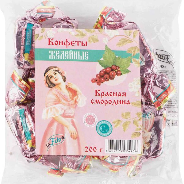 Конфеты желейные LaFitore Красная смородина