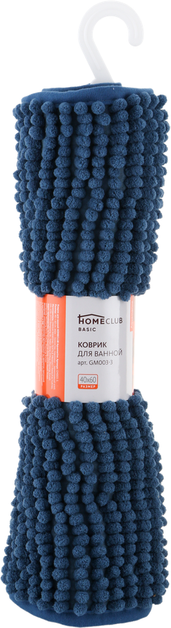 

Коврик для ванной HOMECLUB Aquamarine 40x60см, шенилл, в ассортименте
