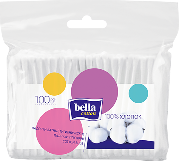 Ватные палочки Bella Cotton 100 шт