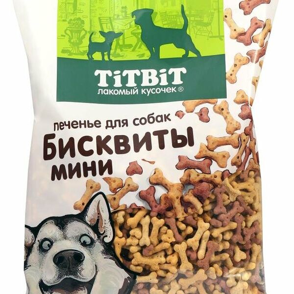 Лакомство для собак Titbit печенье бисквиты мини
