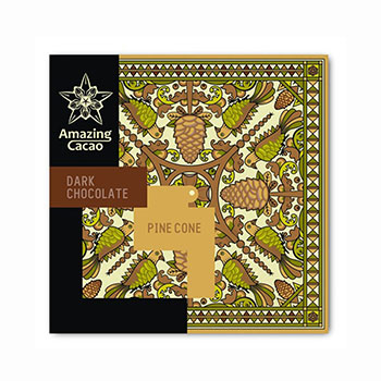 

Шоколад горький Amazing cacao 64% какао с сосновыми шишками 60г Россия