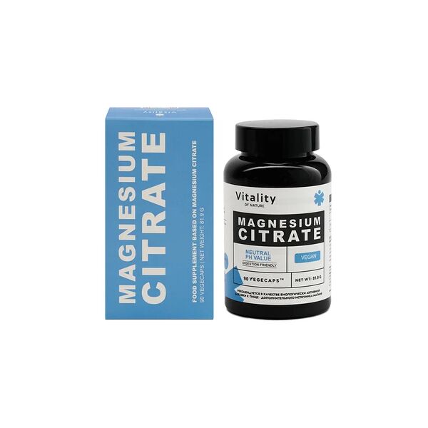 Vitality цитрат магния 360 мг Капсулы 90 шт