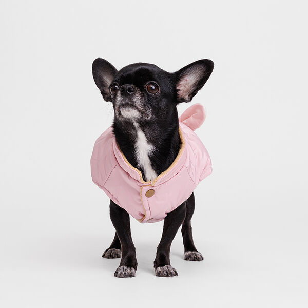 Куртка розовая зайка XS