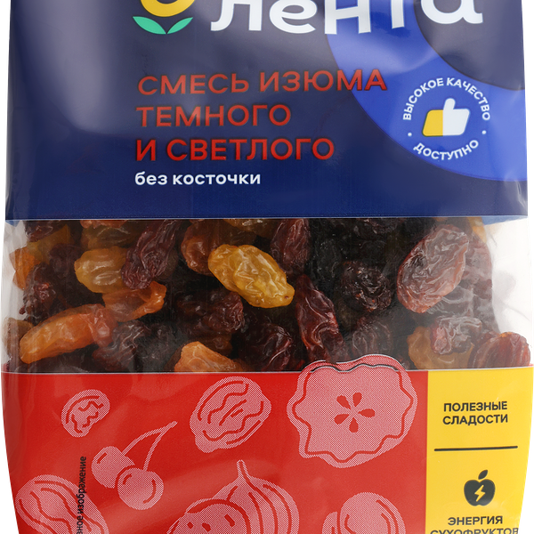 Изюм ЛЕНТА Дуэт, смесь светлого и темного